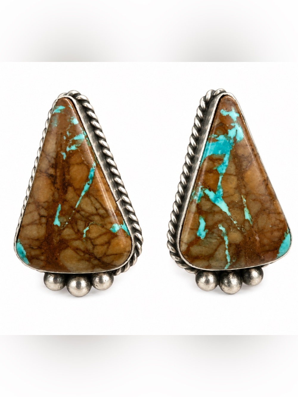 Native American Johnny Dixon Royston Ribbon post earrings
